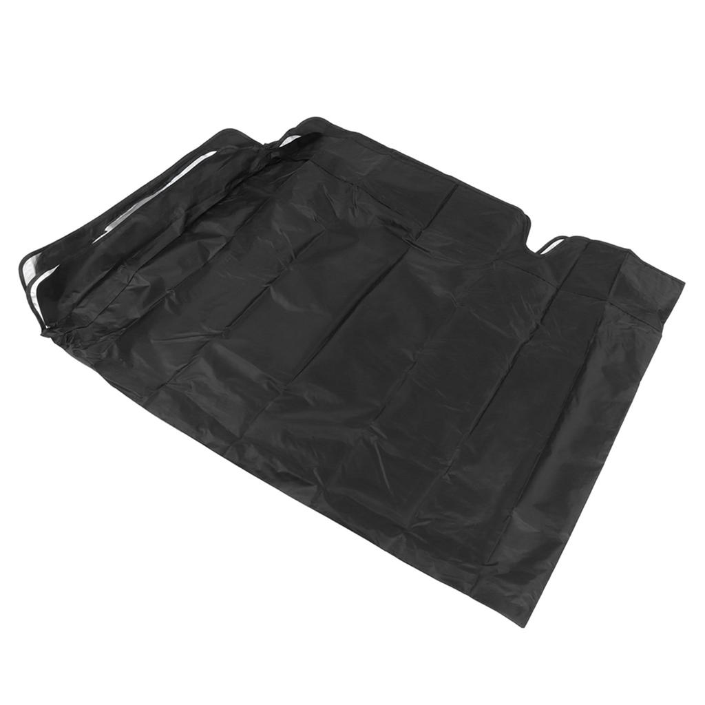 Swing Top Cover Waterproof Sunshade Swing Chair Protector for Garden Courtyard PatioBlack 3‑Seater 190x132x15cm