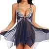New Style European & American Lace Trim Mesh Camisole Dress