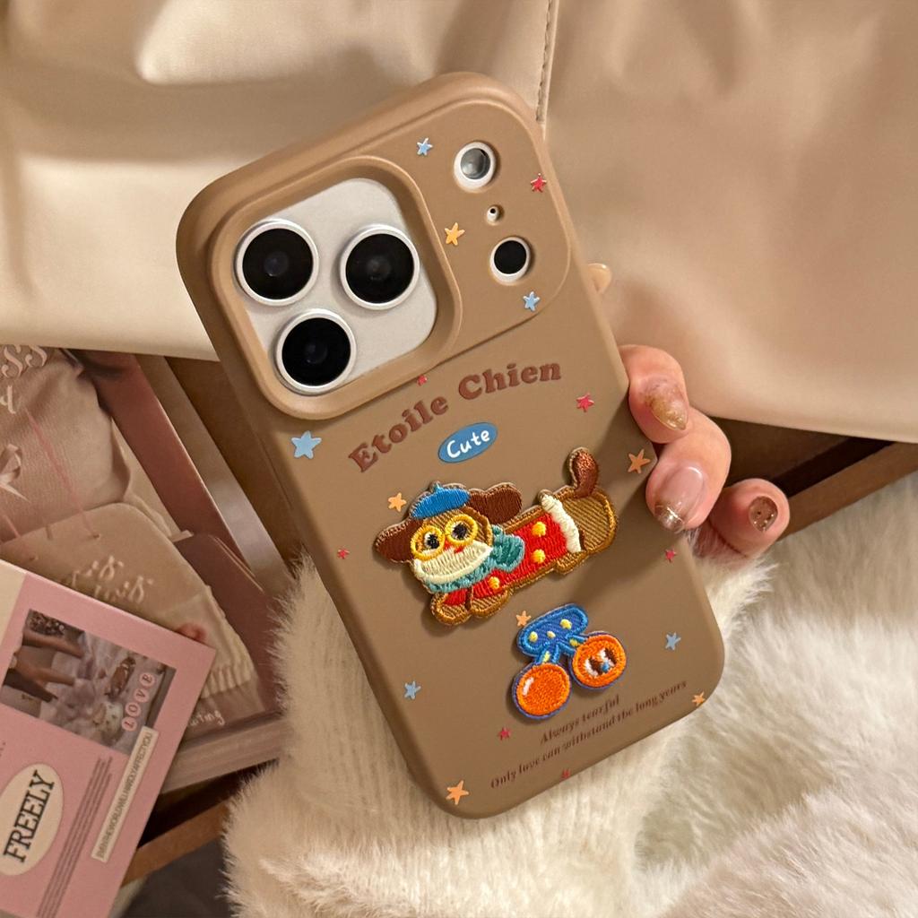 iPhone 17 fun cute pet Apple 16 Pro Max phone case suitable for 14, 13, 15, 11, 3D cartoon, matte, soft