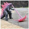 Godzilla Figure Model Movable Action Figure 17cm Monster Cool Model Souvenir Kids Decoration Toy Plastic Model (Pink)
