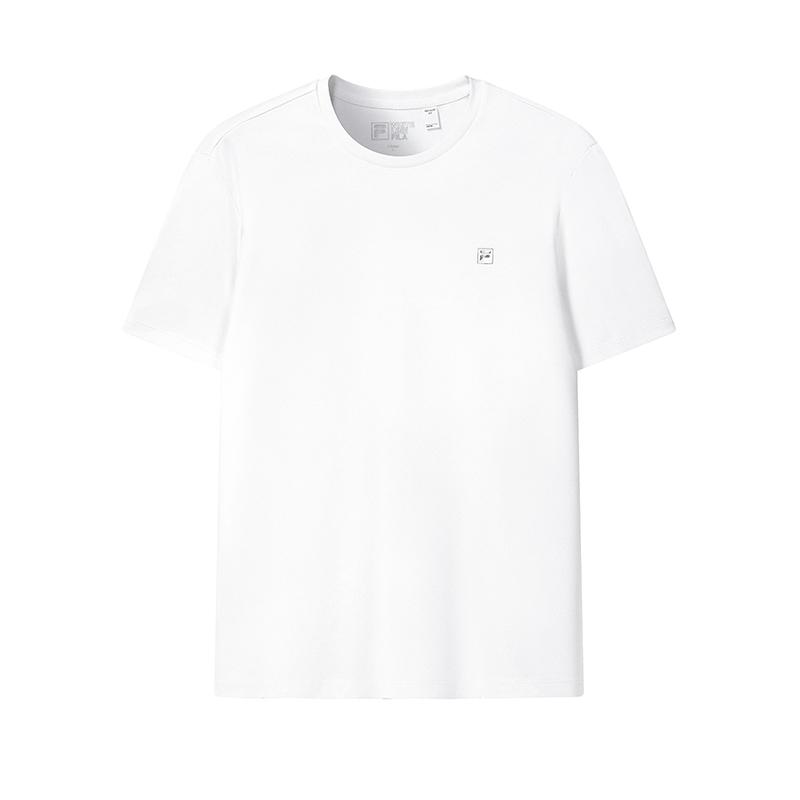 FILA Белая Универсальная Модная Удобная Футболка Мужские топы F61M623106FWT M