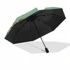 Parapluie de voyage sur le thème du bonhomme en pain d'épice - 8 baleines, ouverture et fermeture automatiques, design pliable portable, parapluie compact et élégant adapté