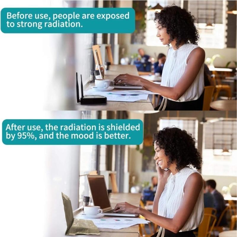 Radiation Blocking Fabric Router Cover Shield Signals Stable Soft Polyester For Homes Safety Family Health