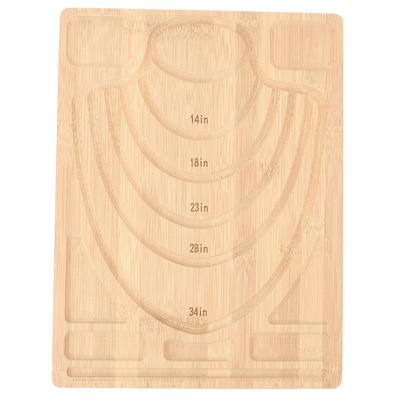 Korálkové podložky pro výrobu šperků Multifunkční DIY Bambusová kombinovaná korálkovací podložka na náhrdelník náramek