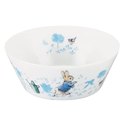 Peter Rabbit Schüsseln und Teller, ca.. 13cm, Set für 2 Personen, Mikrowellengeeignet, Hergestellt in Japan, PR560-79