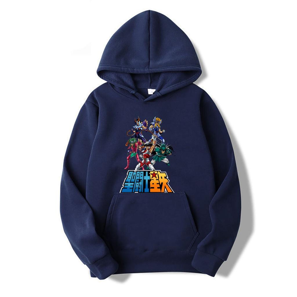 Saints Seiya hoodies Sleeve hoodies Pure Cotton 4XL Clothing Knights Of The Zodiac Japanese Anime Men oversized