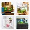 Floating Aquarium Decor Miniature Garden Decor Old Man Fishing Floating Raft Design Fish Tank Landscape Decoration