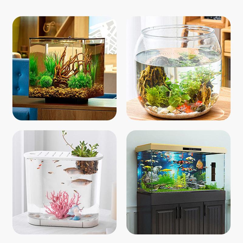 Floating Aquarium Decor Miniature Garden Decor Old Man Fishing Floating Raft Design Fish Tank Landscape Decoration