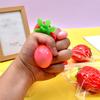 Anxiety Relief Strawberry Squeeze Toy Slow Rebound Simulated Fruit Fidget Toy Anti-stress Sensory Ball Decompression