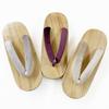 Kyoto Kimono Yuzen Geta Sandals for Soft Velvet Sizes White Comfortable Women, Straps, 23-24.5, Wood, (Beige)