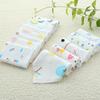 Cartoon Thin Gauze Cotton Baby Bib & Washcloth