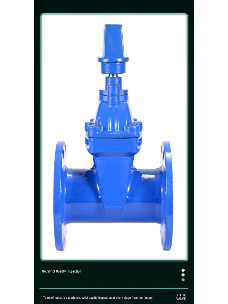 Underground Concealed Stem Gate Valve MZ45X-16Q, Direct Burial Type, Ductile Iron, Flanged.