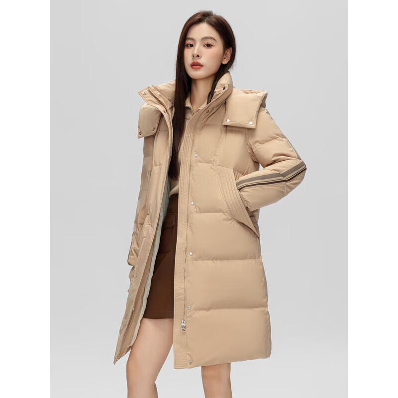 Snow Flying Women's Mid-length Hooded Down Jacket