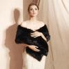 1Pc Dress Accessories Winter Cheongsam Wedding Dress Fur Shawl Warm Scarf Wedding Shawl Acrylic Long Hair