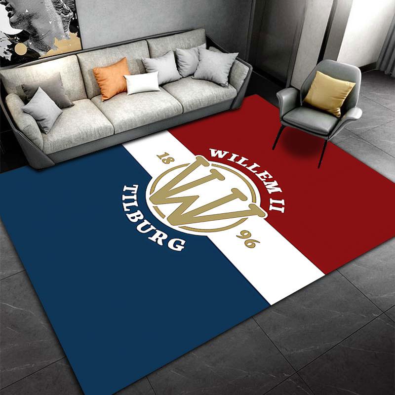 Willem II Tilburg Carpet suitable as a non-slip mat for the living room or bedroom sofa