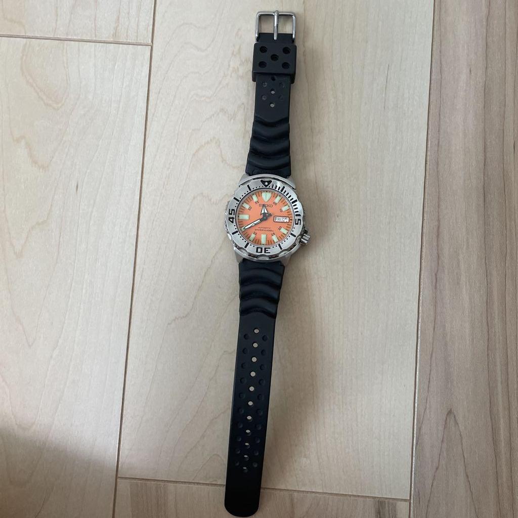 [USED] SEIKO Automatic Diver's Watch Orange Monster