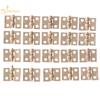 20 Stück Schranktürscharniere Messingbeschichtet Mini Scharnier Klein Dekorativ Schmuck