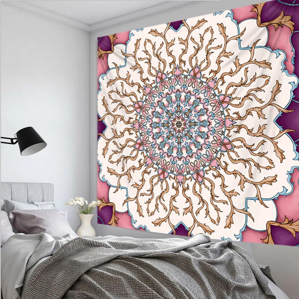 

Мандала цветок гобелен украшение спальни эстетические панорамные обои росписи 230x180cm