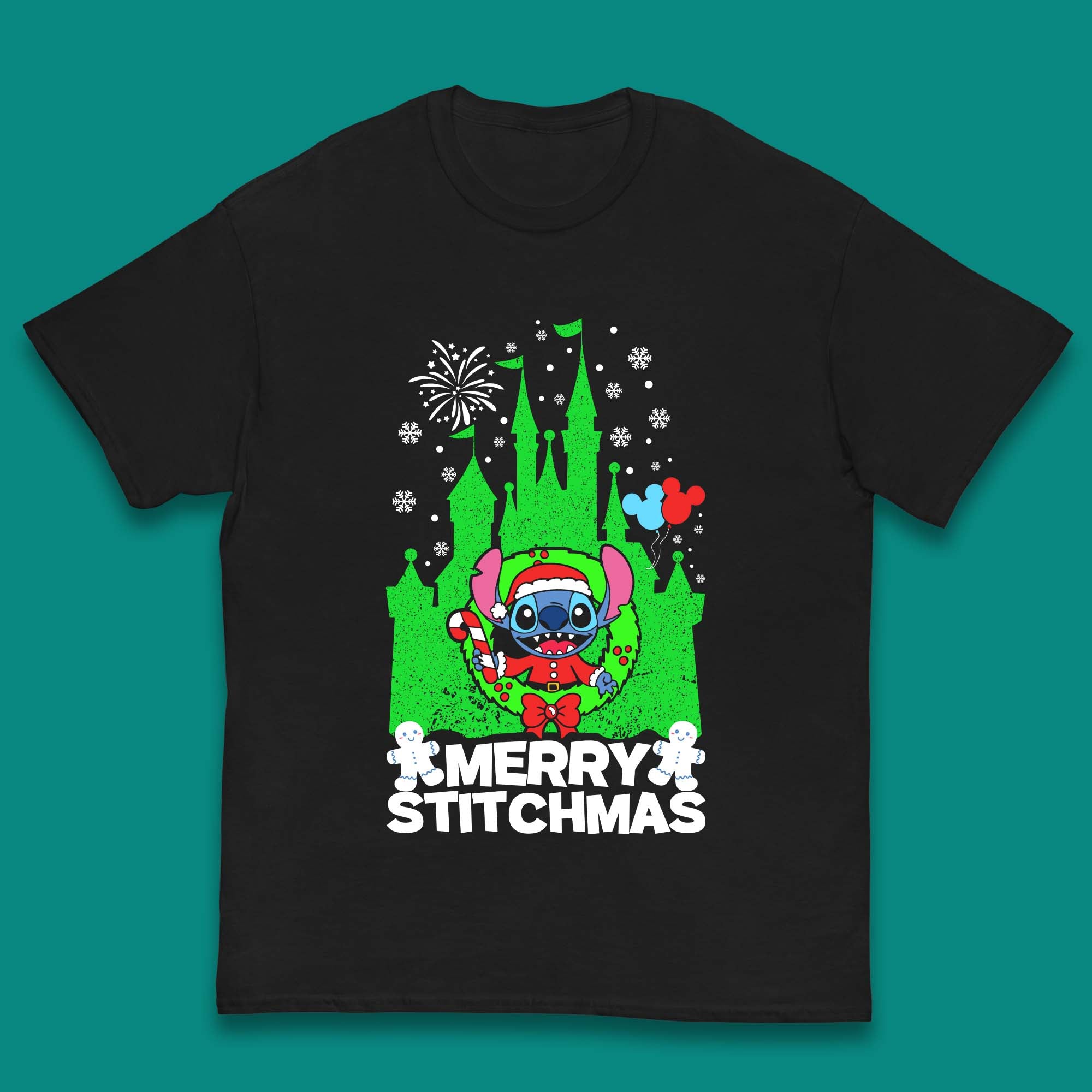 Merry Stitchmas Christmas Kids T-Shirt 120