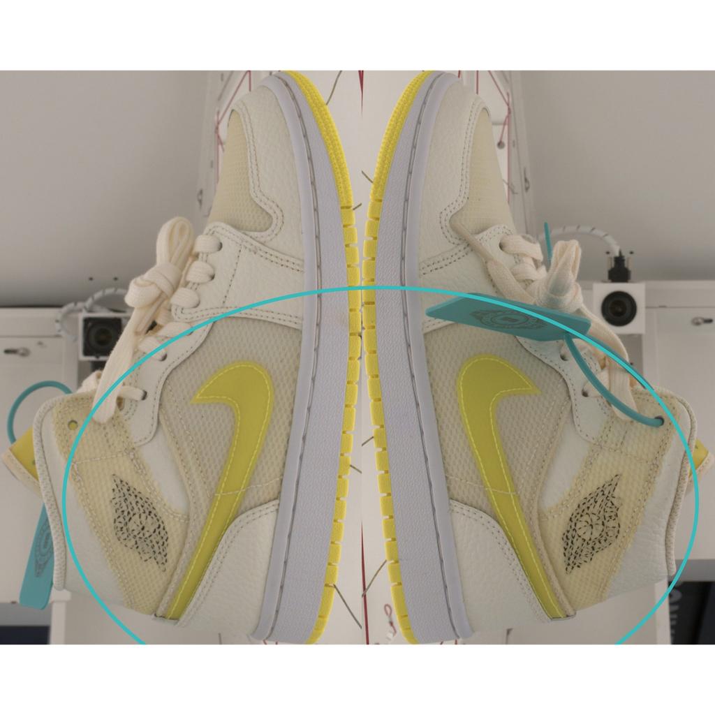Pre-owned Jordan Air Jordan 1 Mid SE voltage yellow DB2822-107-P26085061518972