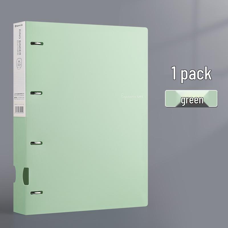 Classeur A4 à anneaux en D: Porte-documents à feuilles mobiles perforé quatre trous et organisateur d'examens pour étudiants avec ouverture rapide