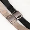 Nylon Belt for Men Women Work Belt Portable Wear Resistant, Webbing Belt Automatic Belt Buckle for Camping, Climbing Backpacking