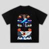 Unisex Demon Slayer Upper Rank Demons Eyes Collage Anime Graphic T-Shirt, Cool Comic Art Print Casual Streetwear T-shirts