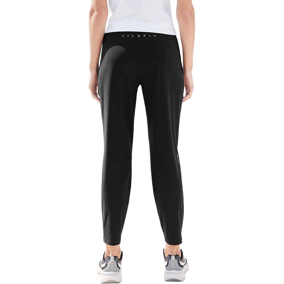 Fila Fitness Comfortable Versatile Logo Design Knitted Sports Pants Women Bottoms Deep-Black A11W521603F-BK