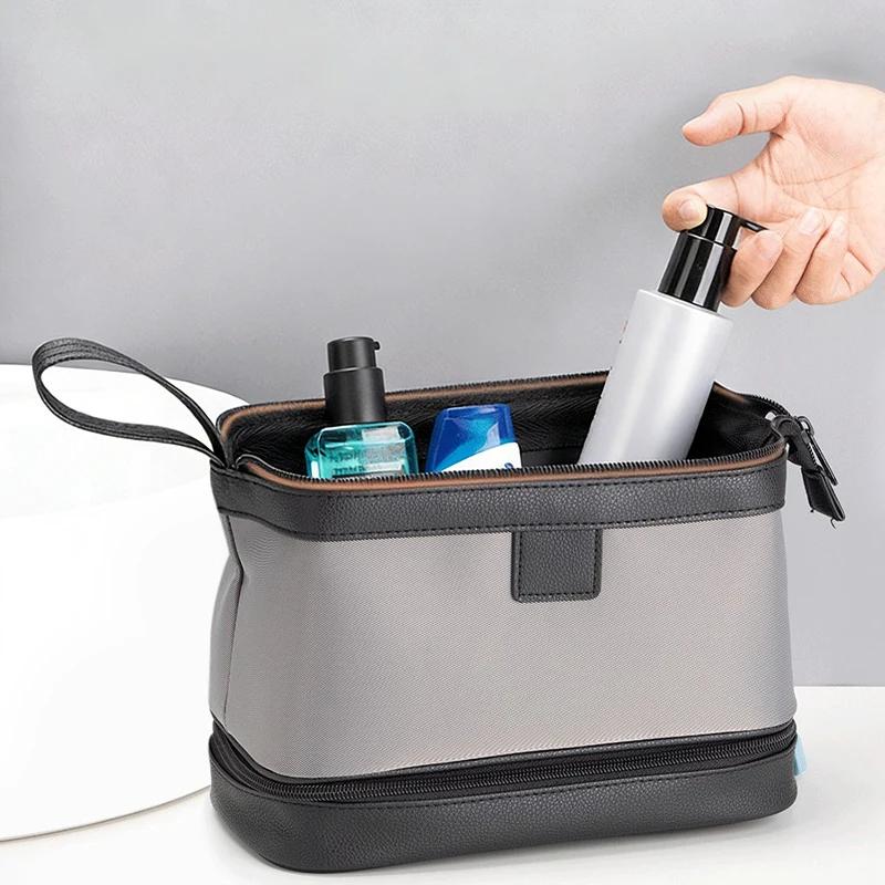 Portable Waterproof Toiletry Bag Large Capacity Dry Wet Separation Travel Organizer Bathing Bag Storage Pouch Men Business Gifts