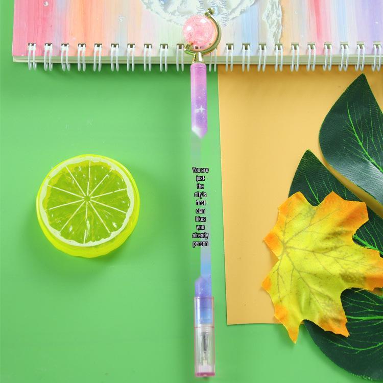Starry Sky Crystal Globe Gel Pen - Cute, Creative Stationery for Students