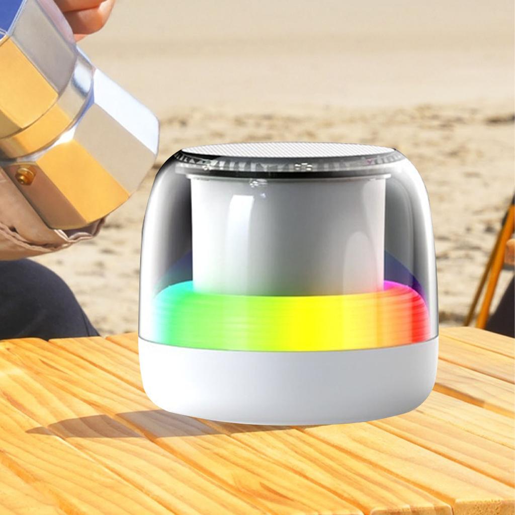 Speaker with RGB Colorful Lights   5.3 Subwoofer HiFi Sound Portable Wireless Speaker Support USB Flash Drive for Home Outdoor