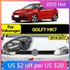 BGK1 GOLF 4 5 6 7 Hot 2026 For VW VOLKSWAGEN 137mm 110mm Car Styling Front Grille Badge Rear Trunk Lid Emblem Replacement For Golf 7 