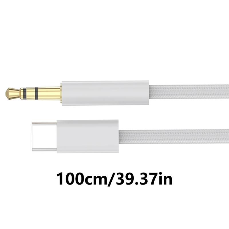 Mobile Car Cable Connection Wire Type C To 3.5mm HiFi Digital Cable Line for Smartphones and Tablets
