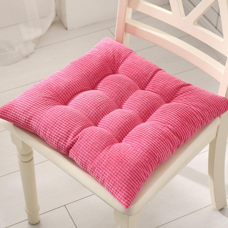 

Одноколірні вельветові подушки з бавовни та льону для вікон, офісних та обідніх стільців 45x45cm