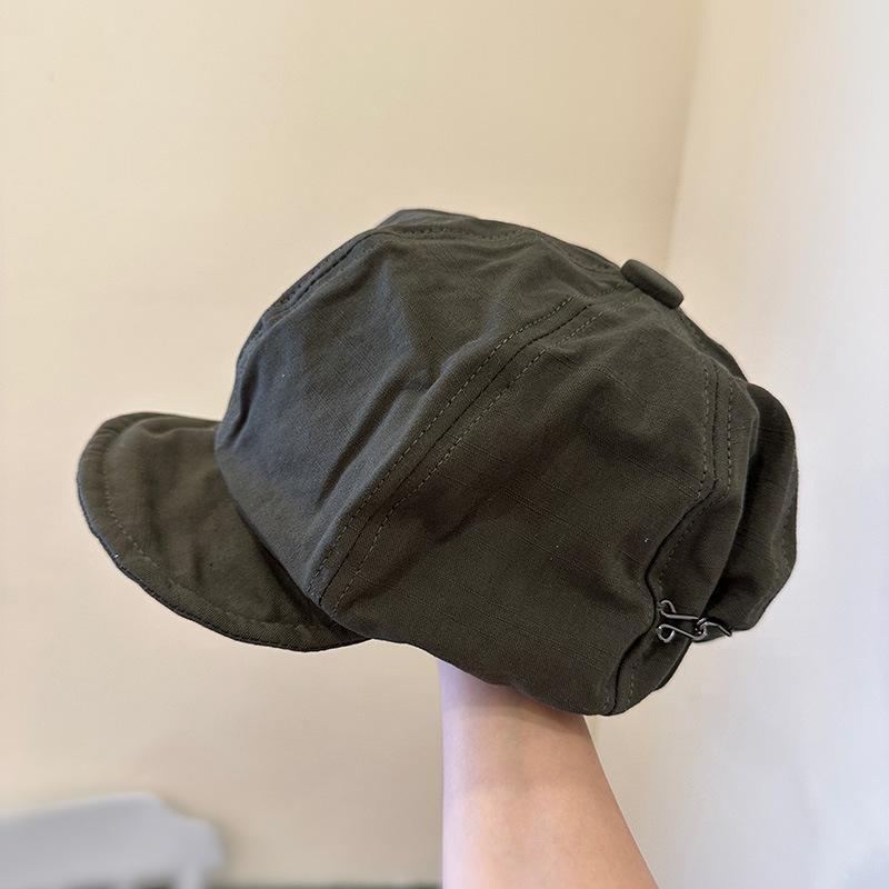 Japanese style thin beret female k-styleartsyretro newsboy hat trendy cloud octagonal hat casual street painter hat