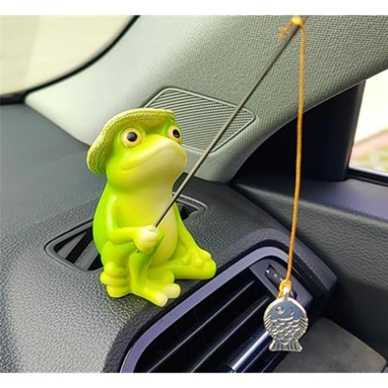 Car For Dashboard Fishing Ornaments–Cute For Dash Decor For Anglers–Fun Car Accessories–Home& Garden Decoration Pieces