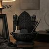 Collectibles for Trendy Toy Fans Halloween Gothic Cathedral Candy Bowl 3D Printed Spooky Dark Storage Unique Festival Supplies Dish Desktop
