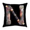 Luxury Home Decor Pillow Cover Car Living Room Sofa Cushion Cover Mechanical Style Letter Pattern Cushion Cover