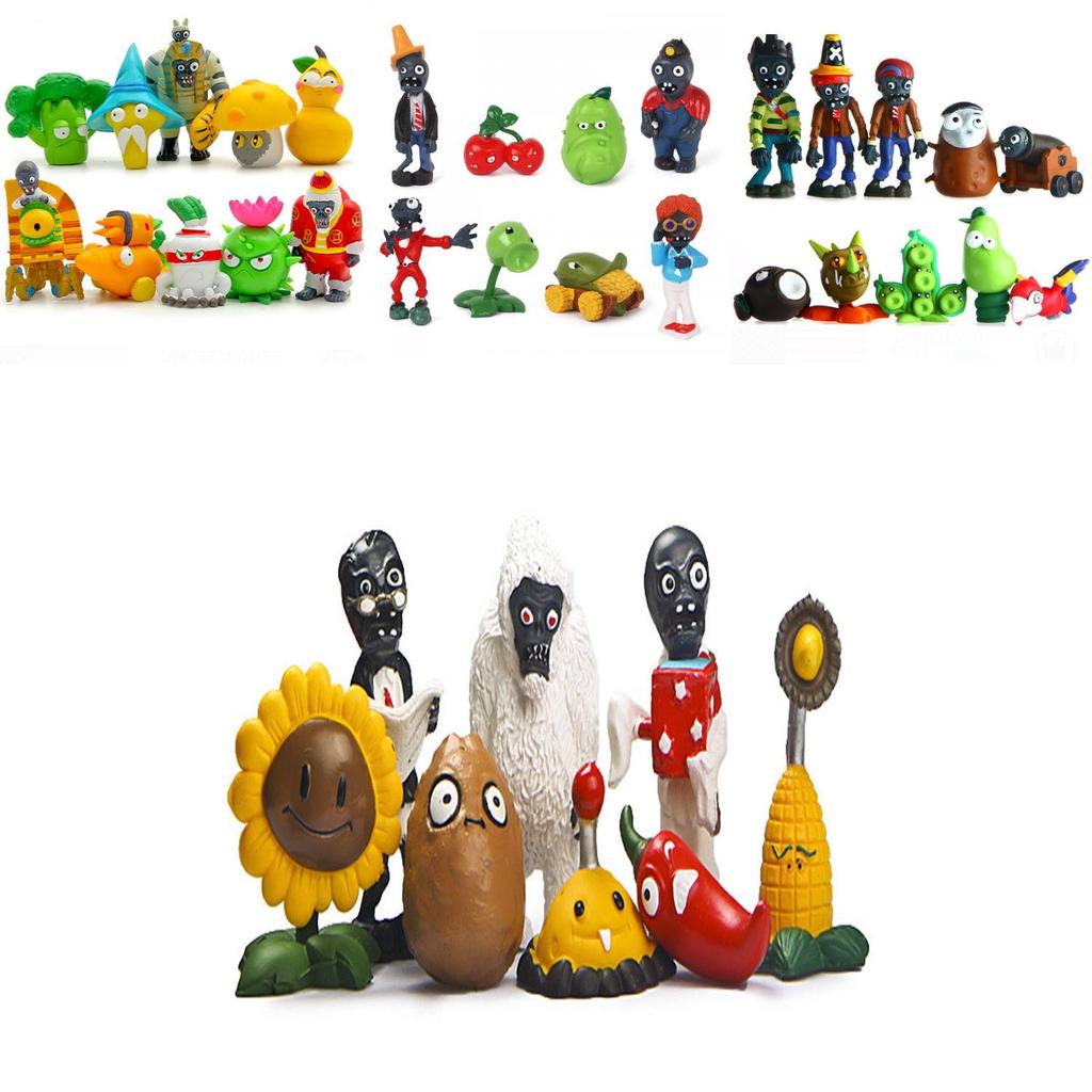 Decorate Your Easter With Plants Vs Zombies Series Egypt Private Wild West Pvc Toy Action Figures Set New