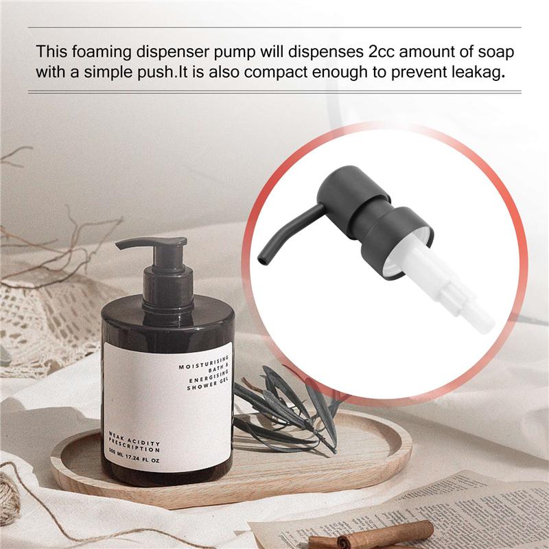 

ABGR-Soap Dispenser Replacement Pump,4Pack Rust-Proof Stainless Steel With Black Metal Coated Pumps Fit Standard 8Oz/16Oz Boston чёрный