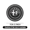 For Alfa Romeo Giulietta 156 GT 159 147Mito Giulia F1 Stelvio 1pc/2pcs Non-slip Car Water Cup Pad Rubber Mats Car Accessories
