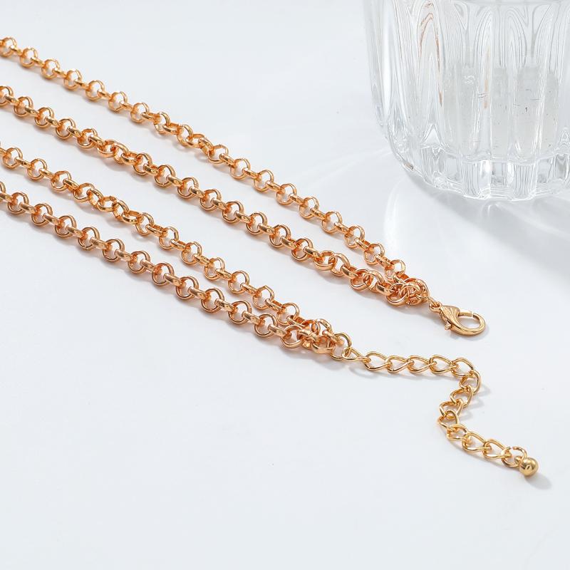 Exaggerated Multi-Layer Long Metal Chains Butterfly Necklace Bohemian Style Women'S  Summer Beach Jewelry Accessories