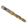 Tap Drill Bits Hex Shank Titanium Coated Metric Screw Combination Tapping Bit for WoodM6