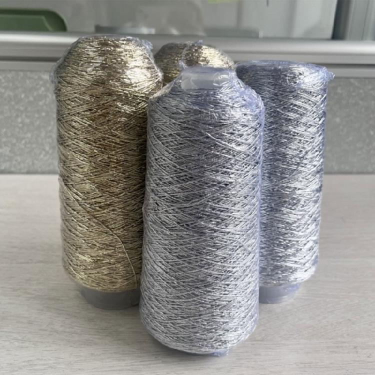 200g/Roll Metallic Crochet Thread for Making Handbag, Purse, Clothing Embellishments, Knitting Thread Yarn