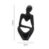 Modern Abstract Statues Sculpture Resin Artistic Thinker Figure Thinking Man Figurines Desktop Decorations Home Office Decor