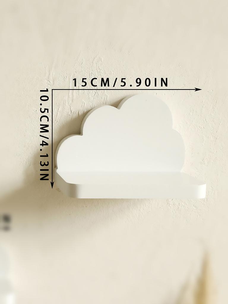 Boho Wolken Wandregal, Minimalistisches schwebendes Ausstellungsregal für Kinderzimmer-Dekoration, Holz Wolkenform Organizer für Kinderzimmer, Schlafzimmer