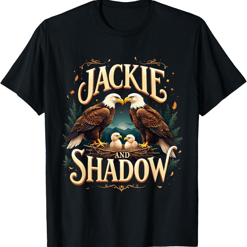 Vintage Jackie And Shadow Bald Eagle Family Design T Shirt S разноцветный