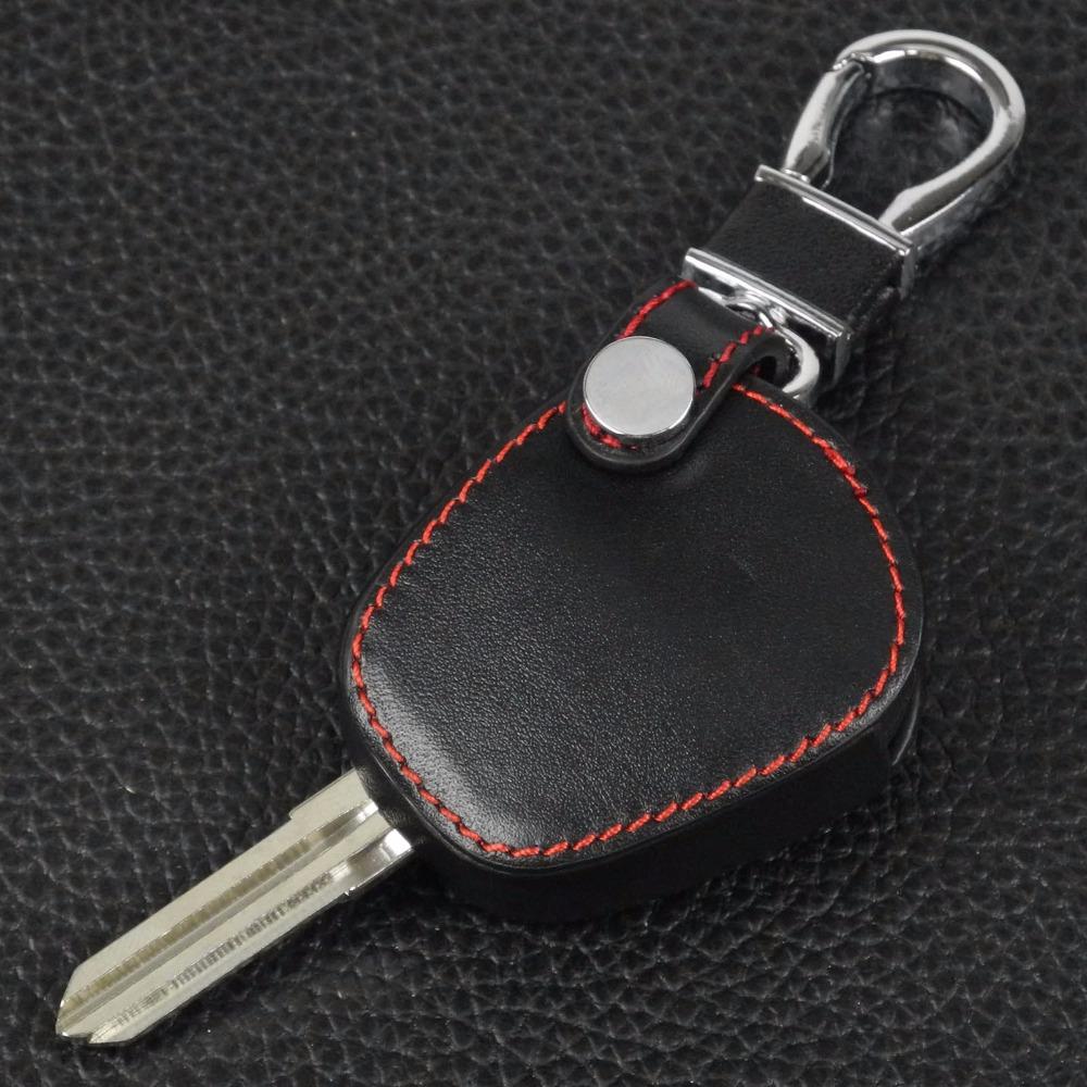 Jingyuqin Remote 3 Buttons Leather Car Key Bag Case Cover For Lada Priora Sedan Sport Kalina Granta Vesta X-Ray XRay