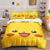 Smiling Pikachu Face Design. Bedding Sets Duvet Cover Sets Duvet Covers Pillowcases(1 * Duvet Cover 2 * Pillowcases, Without Duvet Insert)
