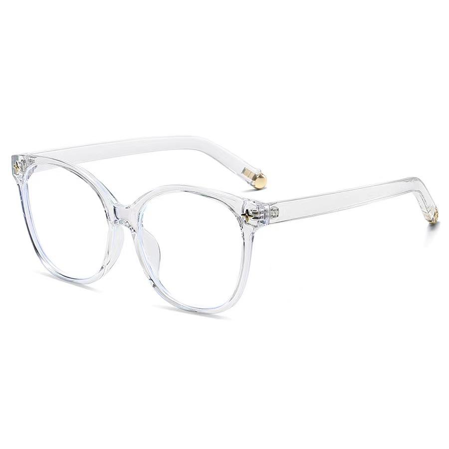 Anti-Blue Glasses Female Ouyang Nana Recommends Large Black Frame Plain Flat Glasses